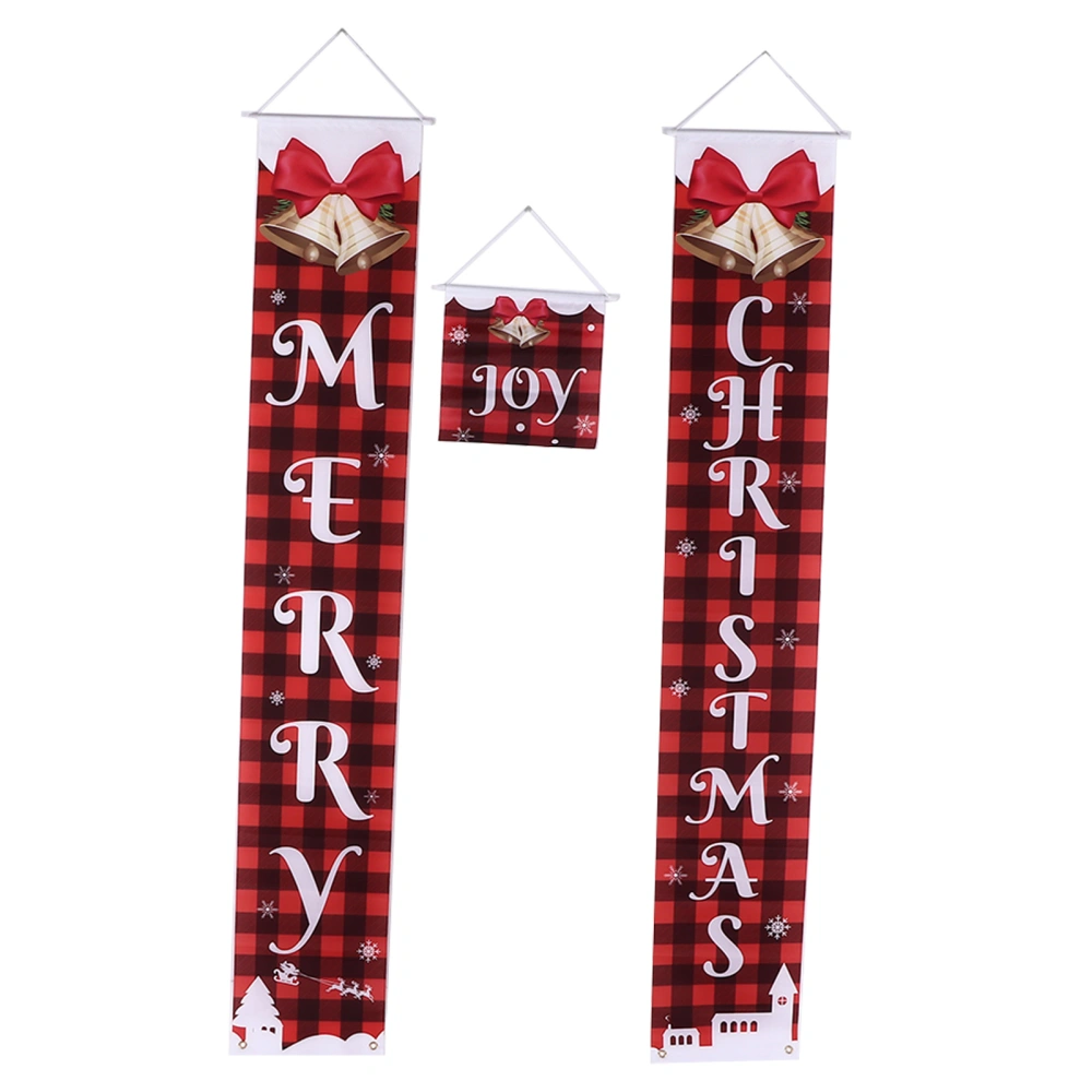 Christmas Banners Lovely Vivid Pattern Convenient Installation Christmas Decorations for Window Office