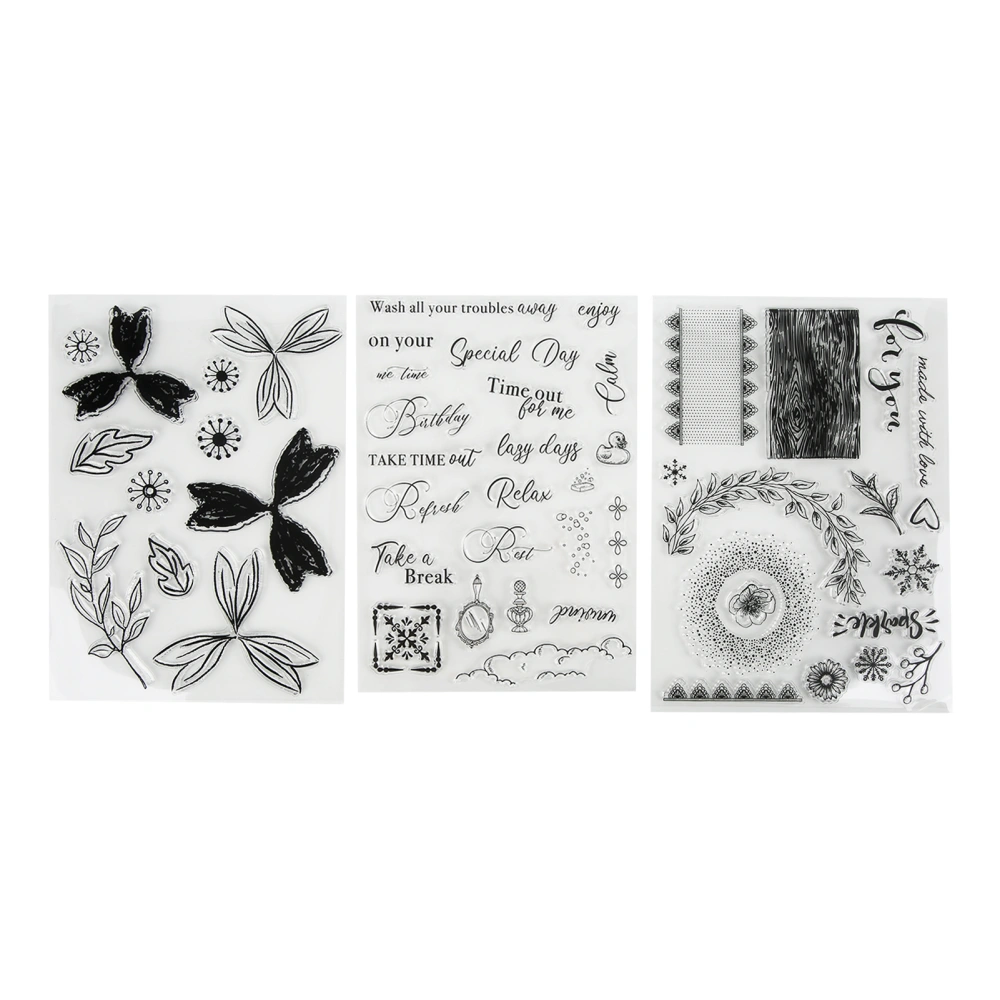 Transparent Stamps Card Making Embossed Scrapbook Hand Account Stamp Rubber Stamp Decoration