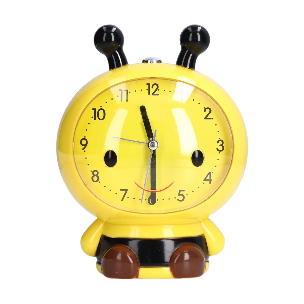 Alarm Clock Cute Cartoon Safe Use Silent Tick Light Weight Kids Alarm Clock with Light for Bedrooms