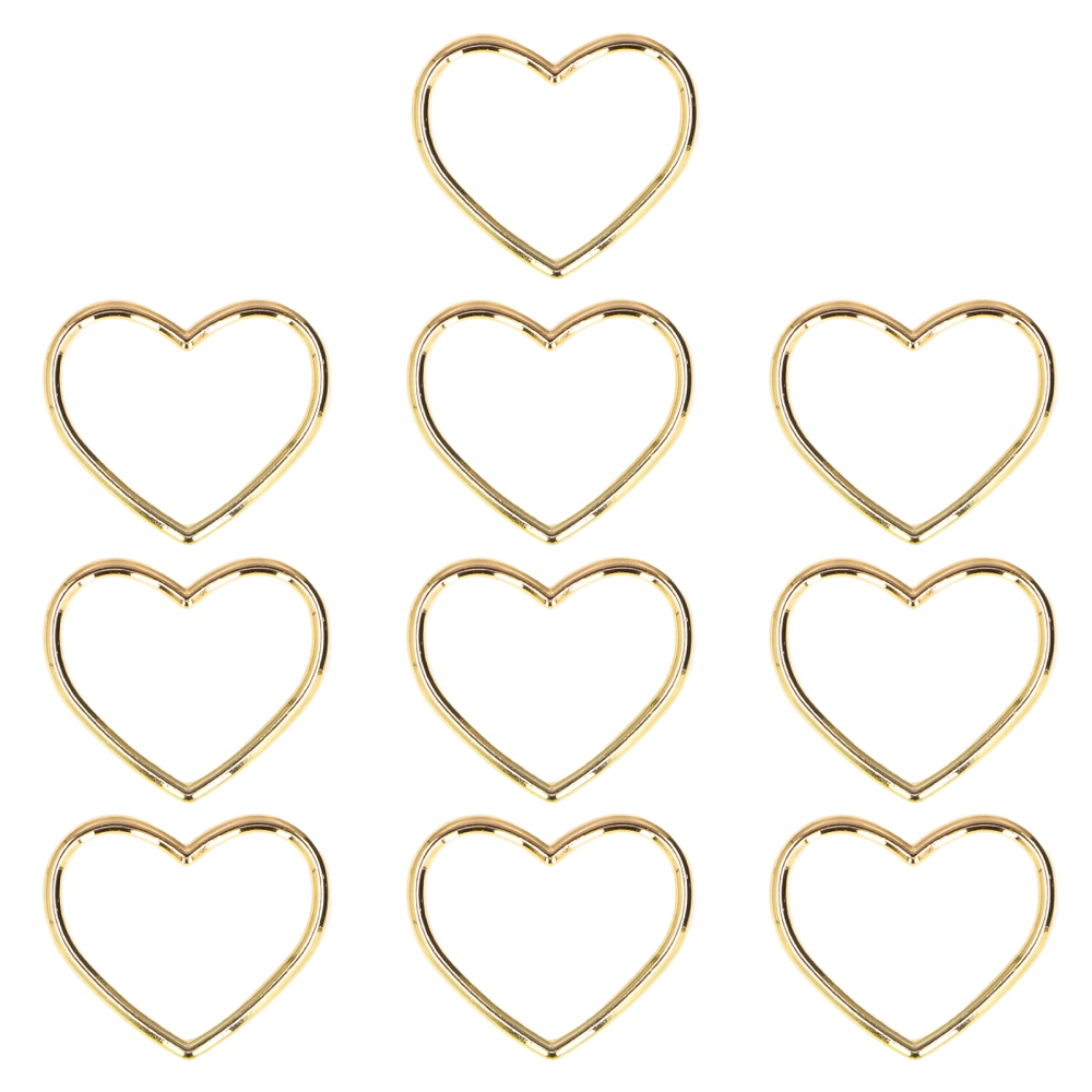 Keychain Accessories Heart Shaped Individual Color Elegant Design Simple Firm Exquisite Modeling DIY Key ChainImitation Gold