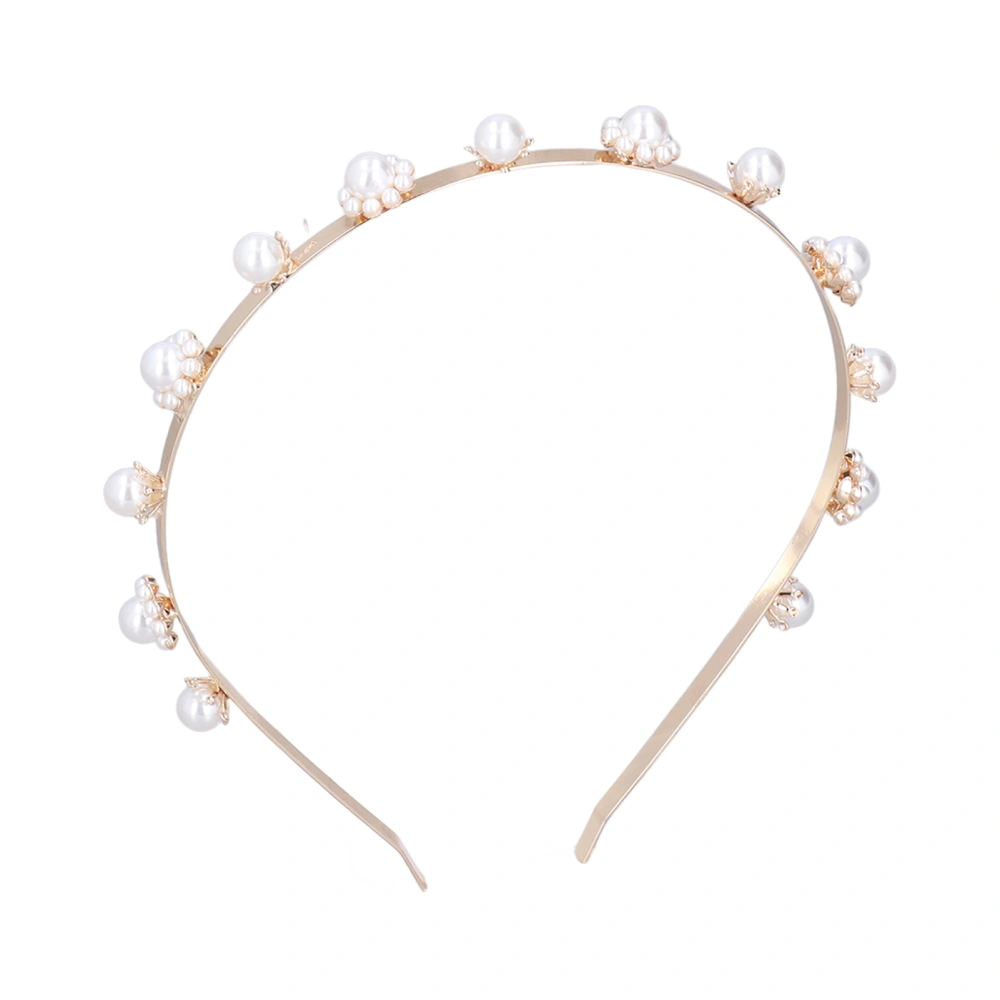 Imitation Pearl Headband Good Flexibility Beautiful Practical Exquisite Stylish Hairband Hair Accessories