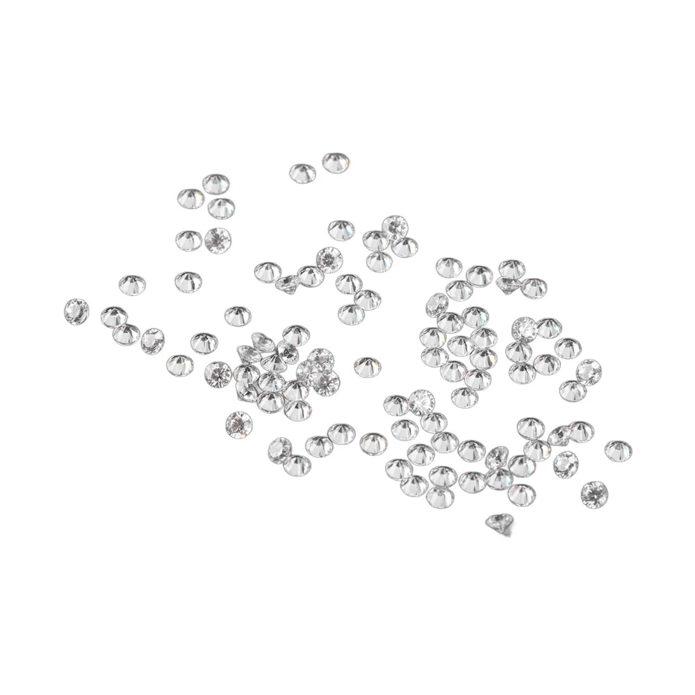 100pcs Transparent Rhinestones Mini Sharpened Bottom Exquisite Crystal Gems for DIY Craft Jewelry Clothes Decoration2mm