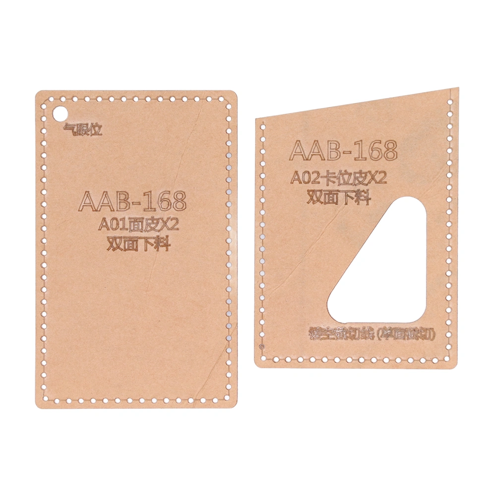 Acrylic Template DIY Hand Cut Paper Grid Template Leather Access Control ID Card Holder