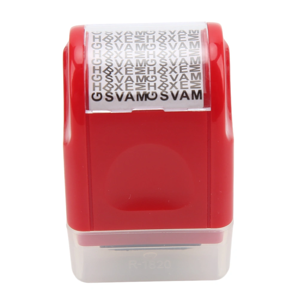 Confidential Stamp Photosensitive Roller Detachable Window ABS Material Confidential Roller StampRed