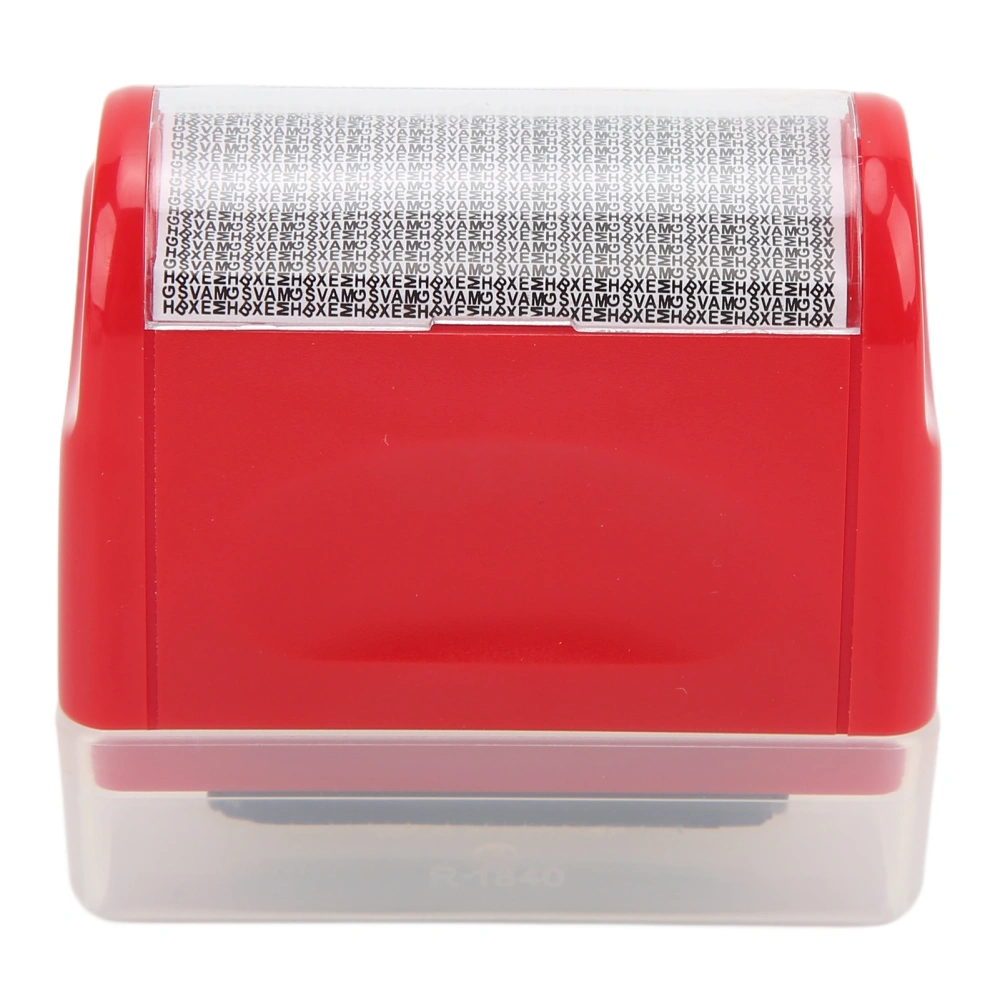 Confidential Stamp Photosensitive Roller Detachable Window Small Body Identity Protection Roller StampsRed