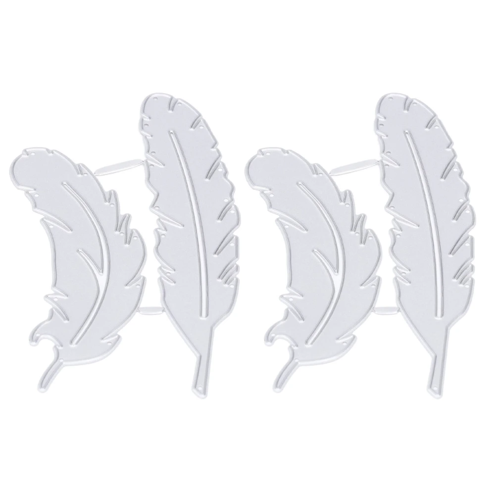 Die Cuts DIY Crafts Feather Shape Metal Embossing Lace Cutting Paper Cutting Card Mould