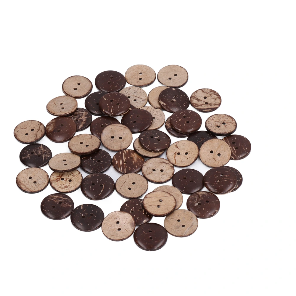 50Pcs Resin Buttons Colorful 25mm Exquisite Wide Application DIY Clothing Decoration Accessories