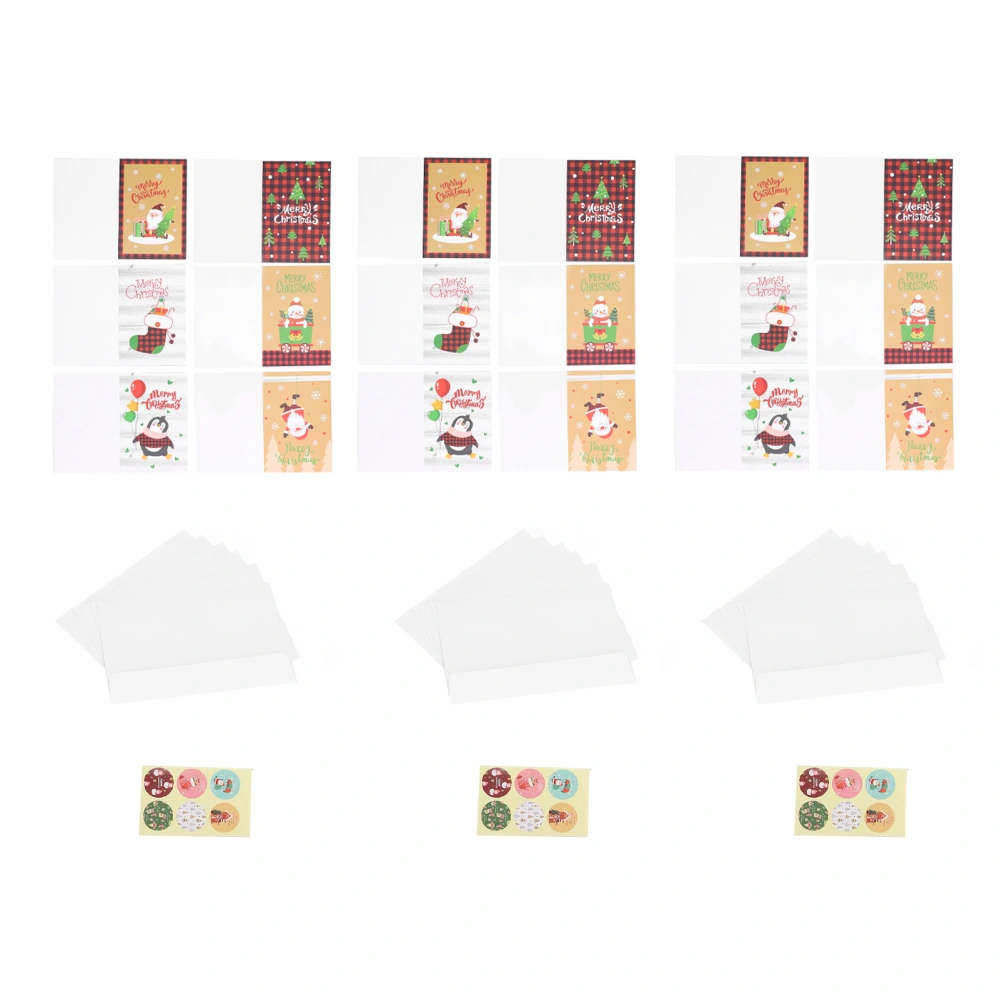 Christmas Cards 6 Graphic Designs Simple Easy Write Christmas Envelope Gift Card for Friends Family