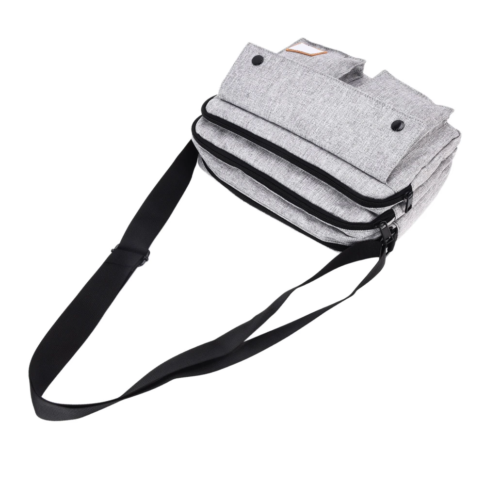 Shoulder Bag Waterproof Small Messenger Bag for Men for Business Office Leisure TravelGrey