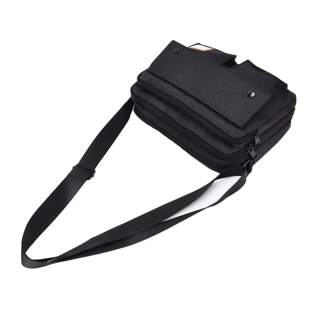 Shoulder Bag Waterproof Small Messenger Bag for Men for Business Office Leisure TravelBlack