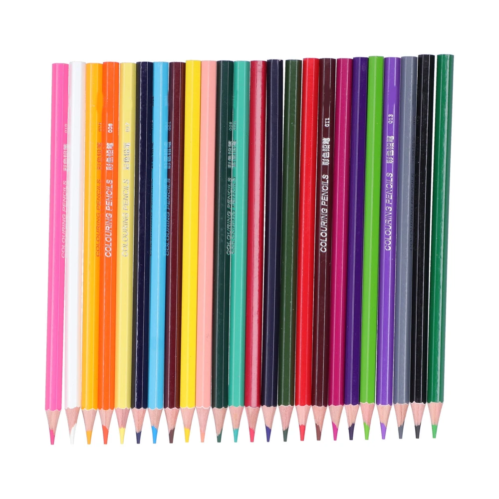 Coloring Pencils Pre Sharpened Rich Vibrant Colors Wide Application Color Pencil Set for Sketching Painting Graffiti24 Colors