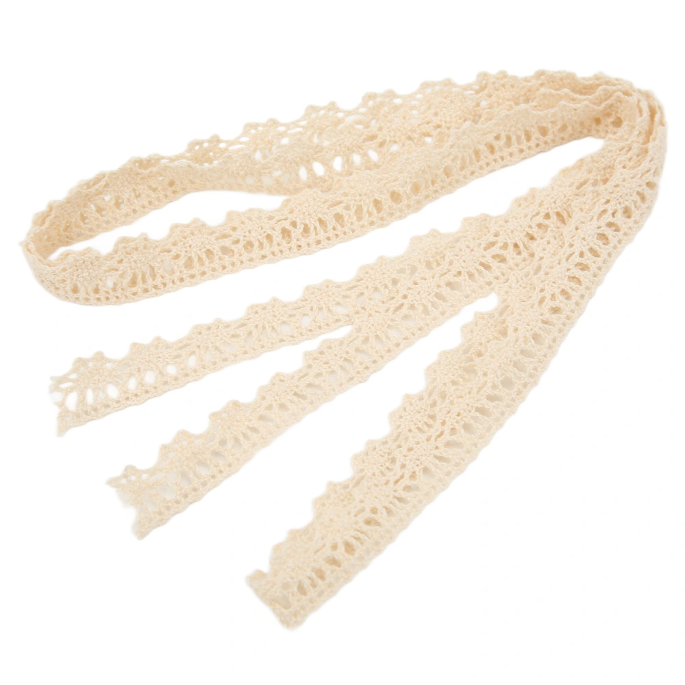 Lace Ribbon DIY Cotton White Net 1.4cm Width 20 Yards Exquisite Lace Trim for Curtain Clothes Tablecloth Decoration