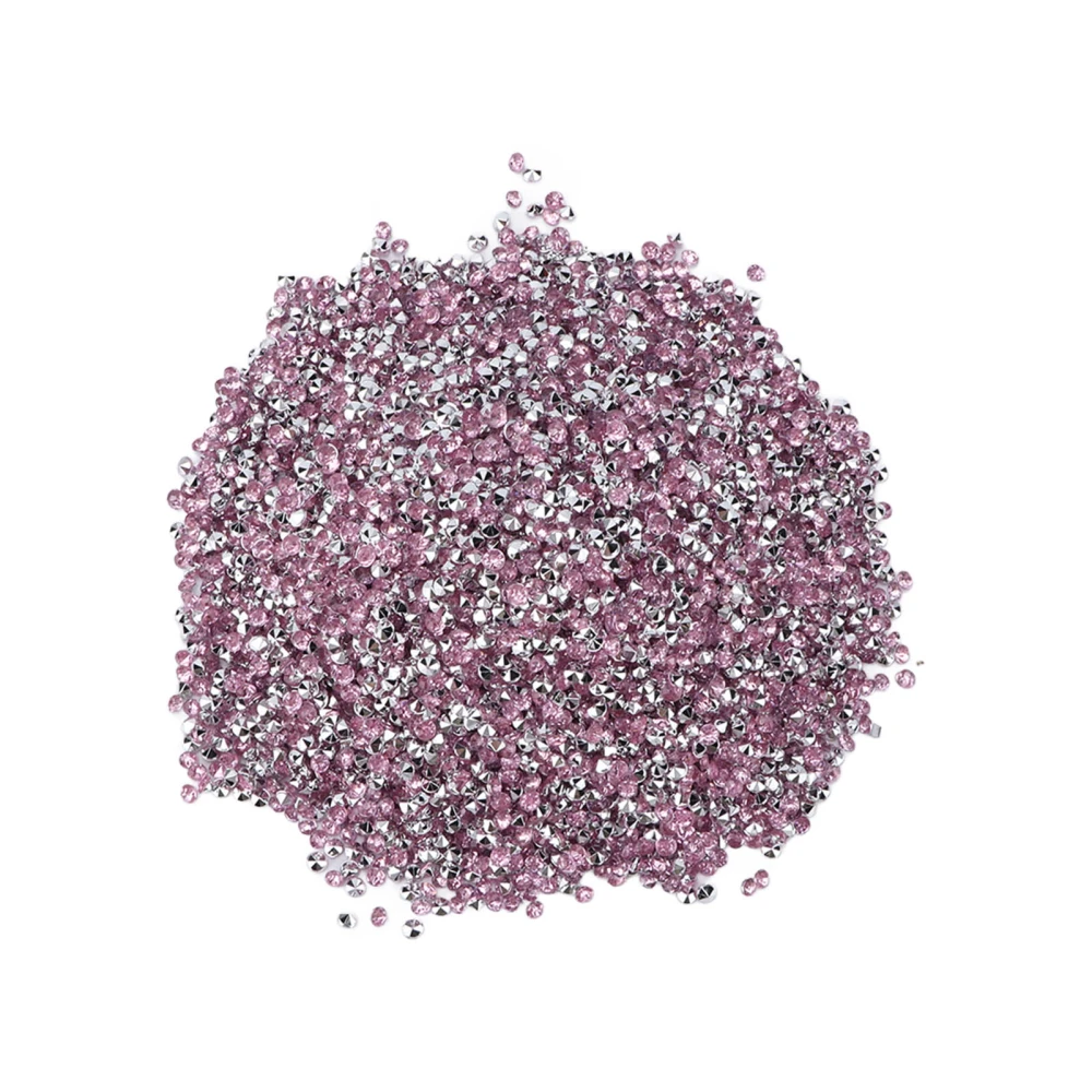 10000Pcs Fake Diamonds 4mm Silver Plating Premium Acrylic Wide Application Vase Filler for Home DecorationPink