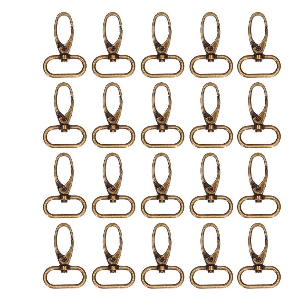 20Pcs Lobster Clasps Use Install Easily 360 Degree Rotation Wear Resistant Lobster Snap Clasp Hooks for Lanyard Handbag