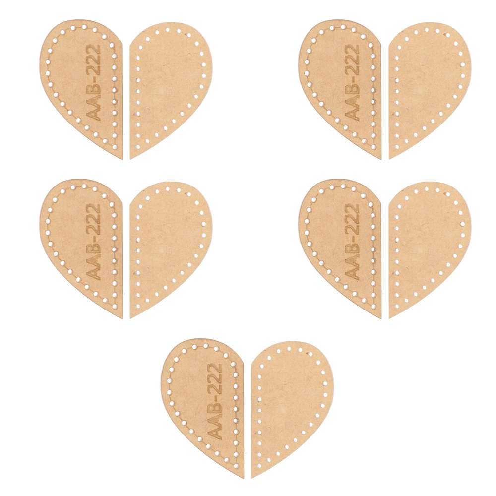 10pcs Quilting Templates DIY Love Heart Shape Transparent Clear Stencil for Pendant Handicrafts