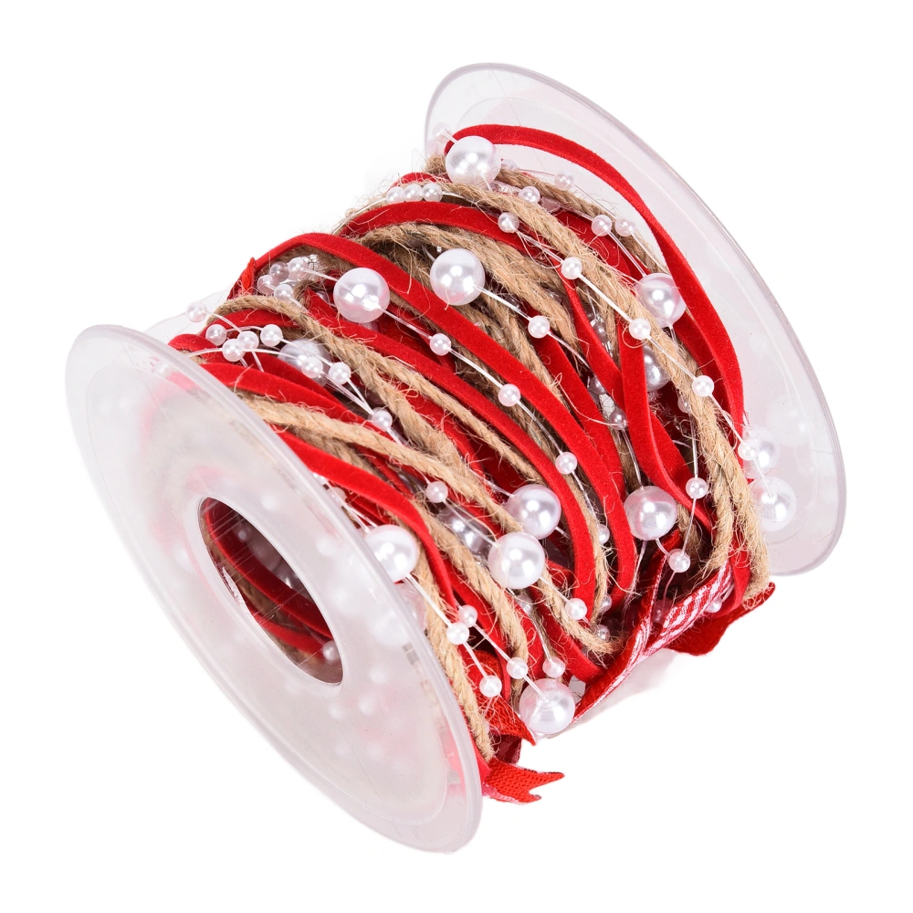 Christmas Ribbon 3.0cm/1.2in Wide Red White DIY Gift Wrapping Accessories for Parties Weddings