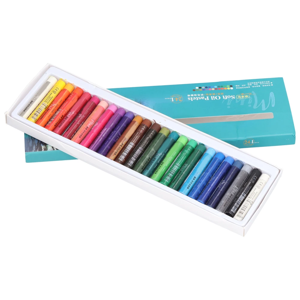 Soft Oil Pastels 24 Colors Mini Professional Drawing Graffiti Art Crayons Sticks Painting Set