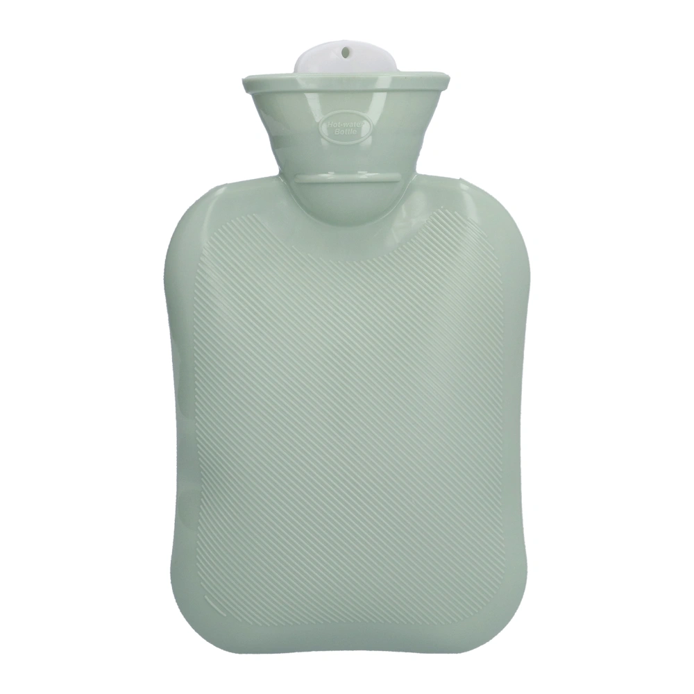 Hot Water Bottle Portable Thickened Water Injection 500ml Warm Water Bag for Warm Feet Cold ProtectionGreen