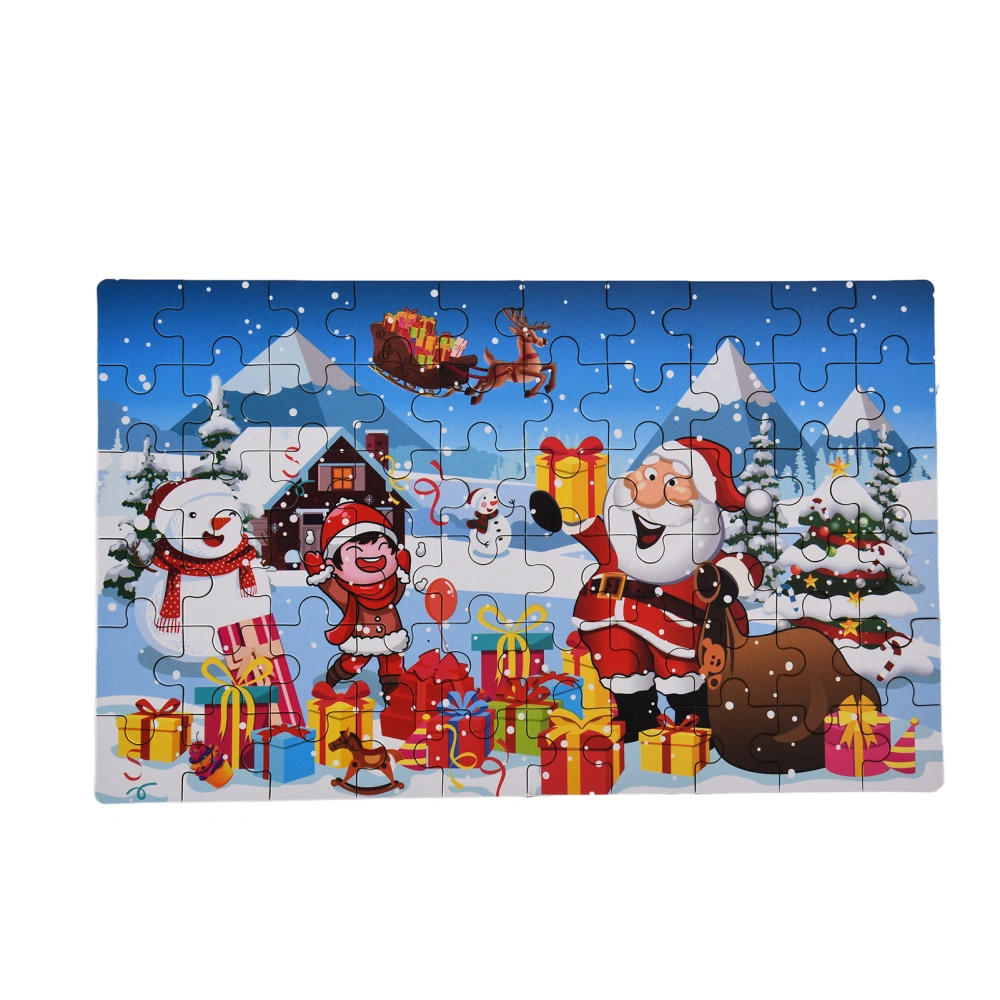 Christmas Jigsaw Simple Fun Children's Puzzle Snow Type Christmas Jigsaw Christmas Gift