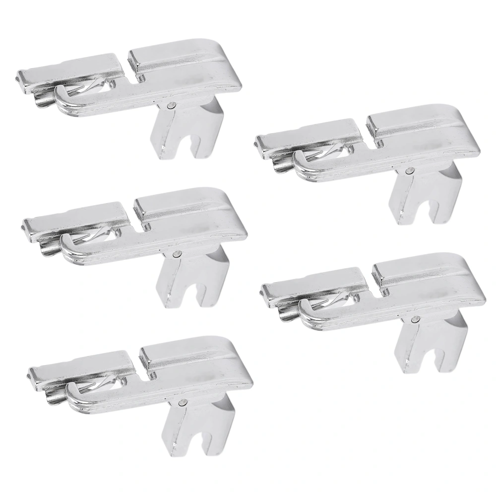 5Pcs Hemmer Foot Stainless Steel Low Handle 3MM Multifunctional Universal Presser Foot for Household Sewing Machines