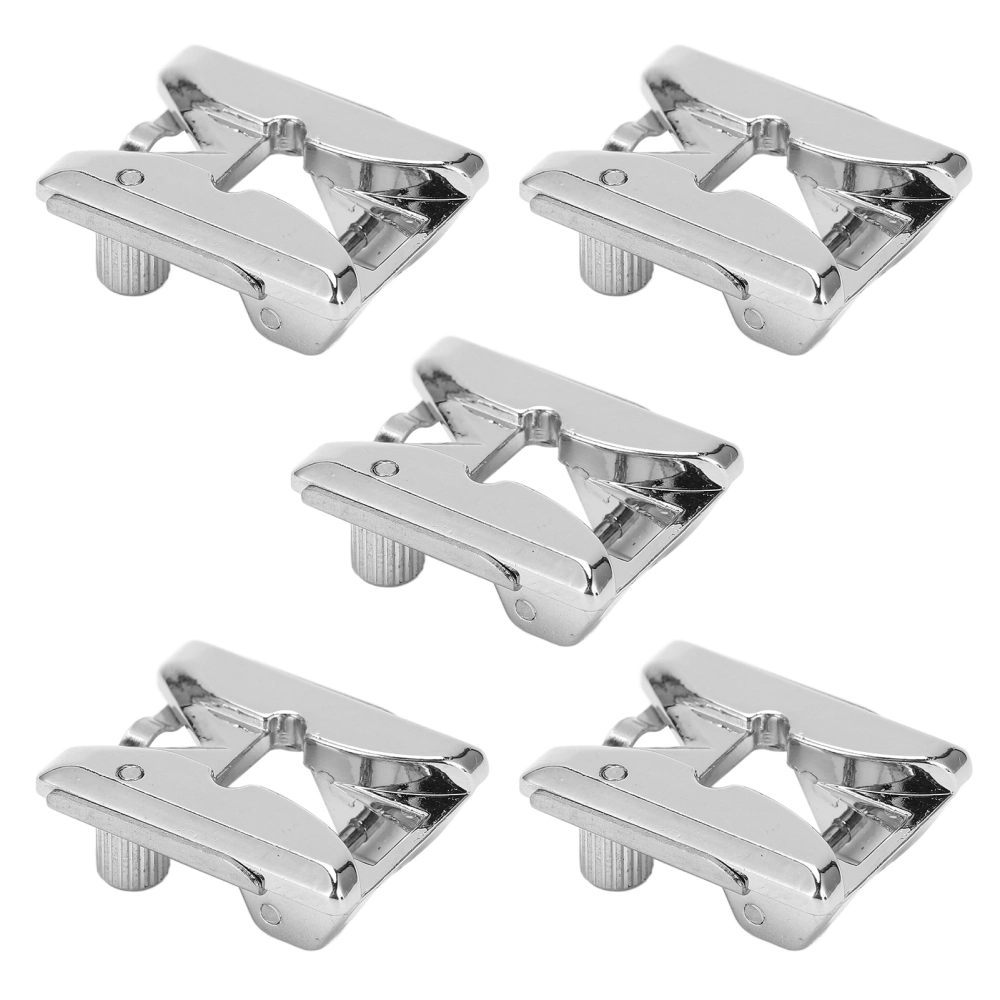 5Pcs Braiding Presser Foot Stainless Steel Adjustable Guide Rail Convenient Durable Sewing Machine Presser Foot