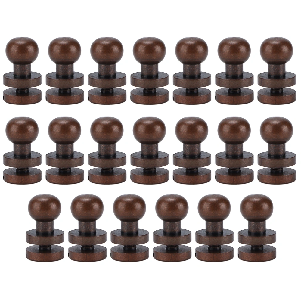 Monk Rivets Red Bronze Round Head Stud Screws Nails Luggage Jewelry Hardware Accessories7x6mm