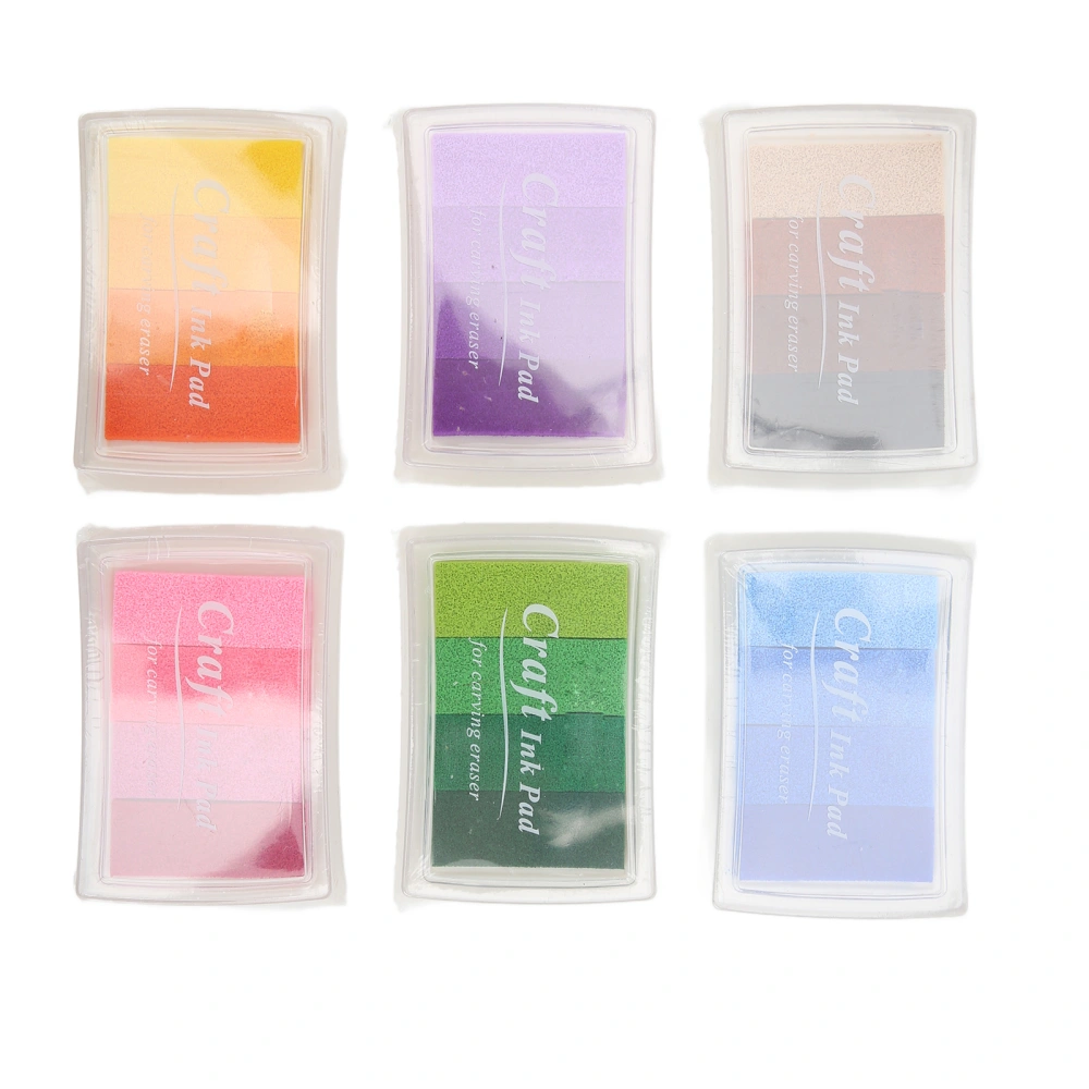 Ink Pad Sponge Water Based Gradient Color Non Toxic Washable DIY Stamp for Scrapbook Painting