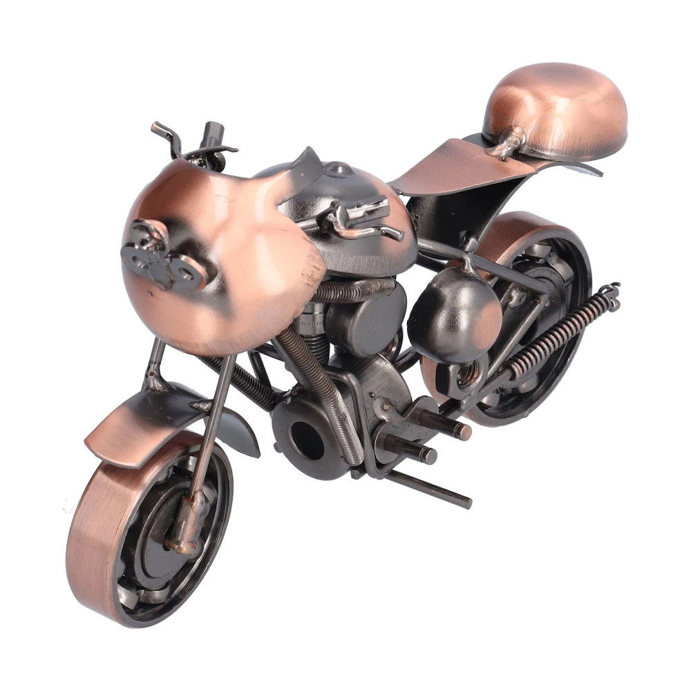 Motorcycle Model Retro Bronze Classic Exquisite Home Decorative Handicraft Ornament