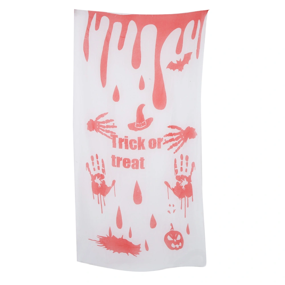 Halloween Blood Door Gauze Create New Decoration Easy Use Reusable Halloween Wall Decor for Zombie Party Haunted House