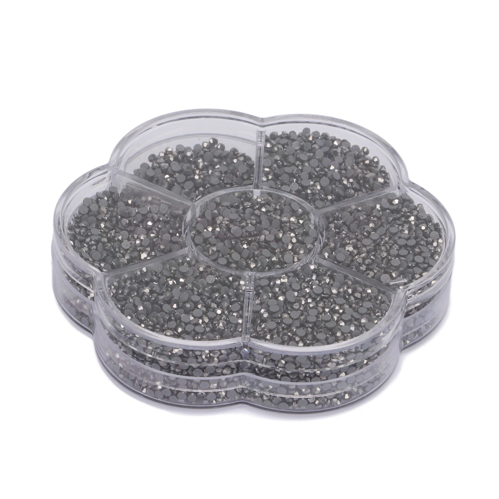 Rhinestones Hard Shiny DIY Glass Decorative Nail Round Stones for Jewelry Bags CraftsS601 Gray