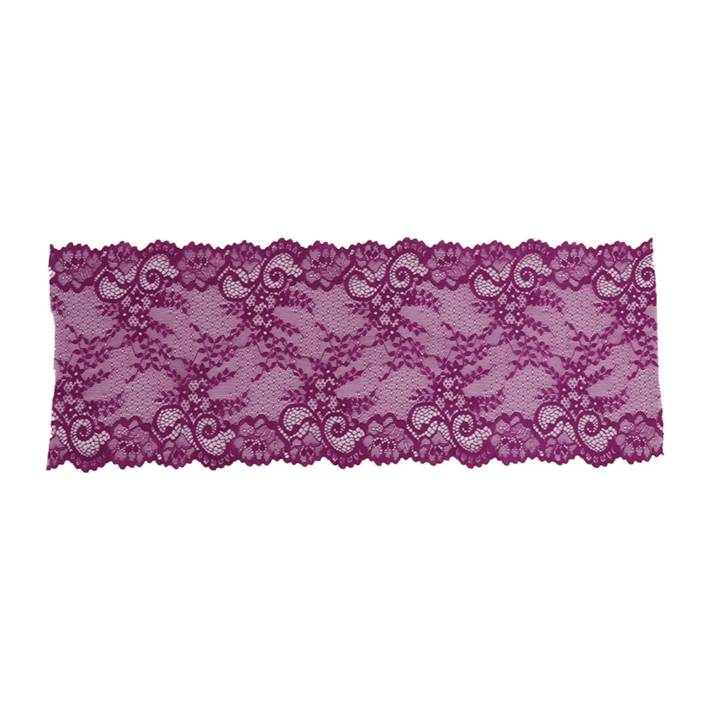 Lace Ribbon 18cm Wide Unique Style Soft Thickened Clothing Accessories for Decorate Clothes TrousersDark Purple