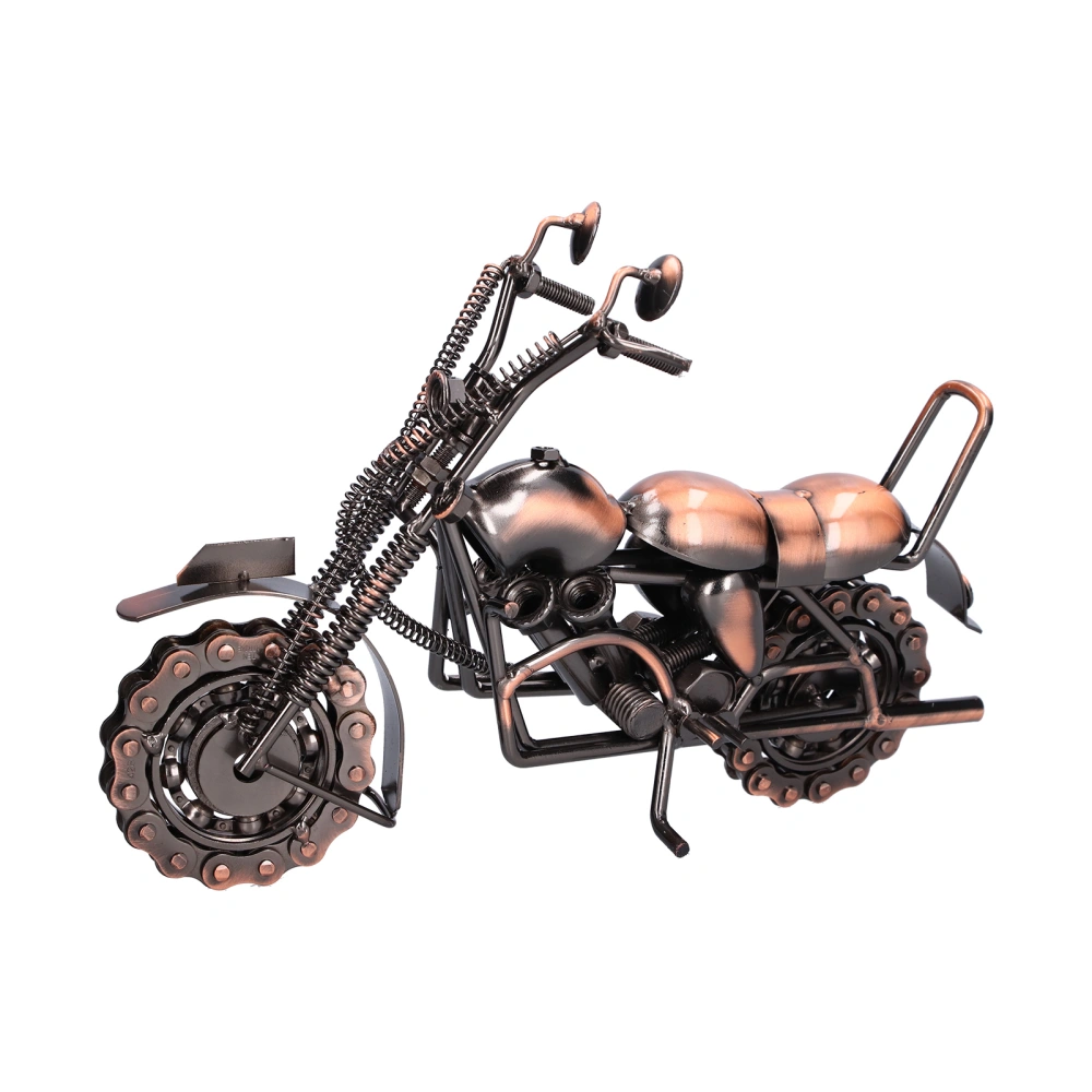 Motorcycle Model Large Retro Bronze Classic Exquisite Home Decorative Handicraft Ornament