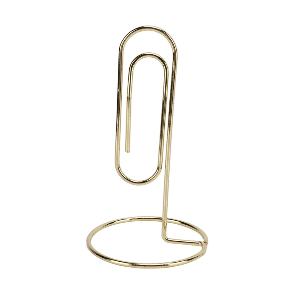 Table Number Holder Iron Non‑Slip Base Portable Gold Desktop Decoration for Photo Card