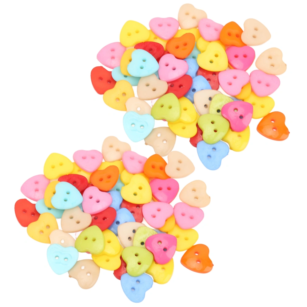 100pcs Sewing Buttons Resin NonFading DIY HandMade Clothing Accessories for Decoration(18MM )