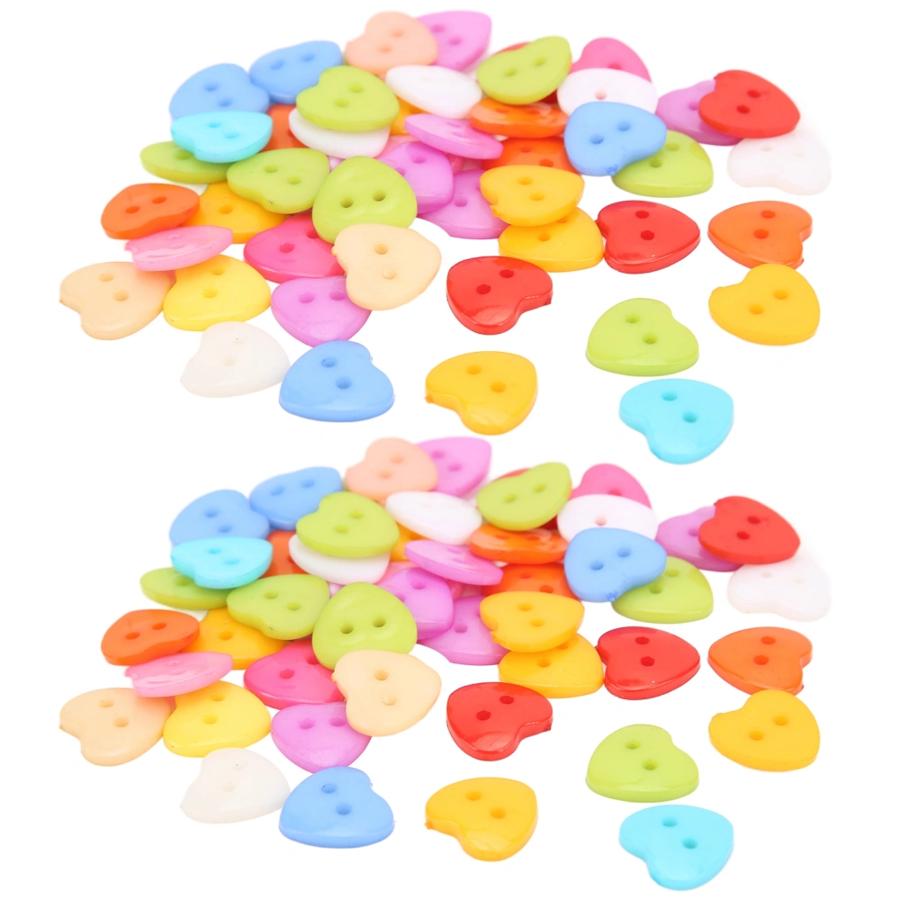 100pcs Sewing Buttons Resin NonFading DIY HandMade Clothing Accessories for Decoration(15MM )