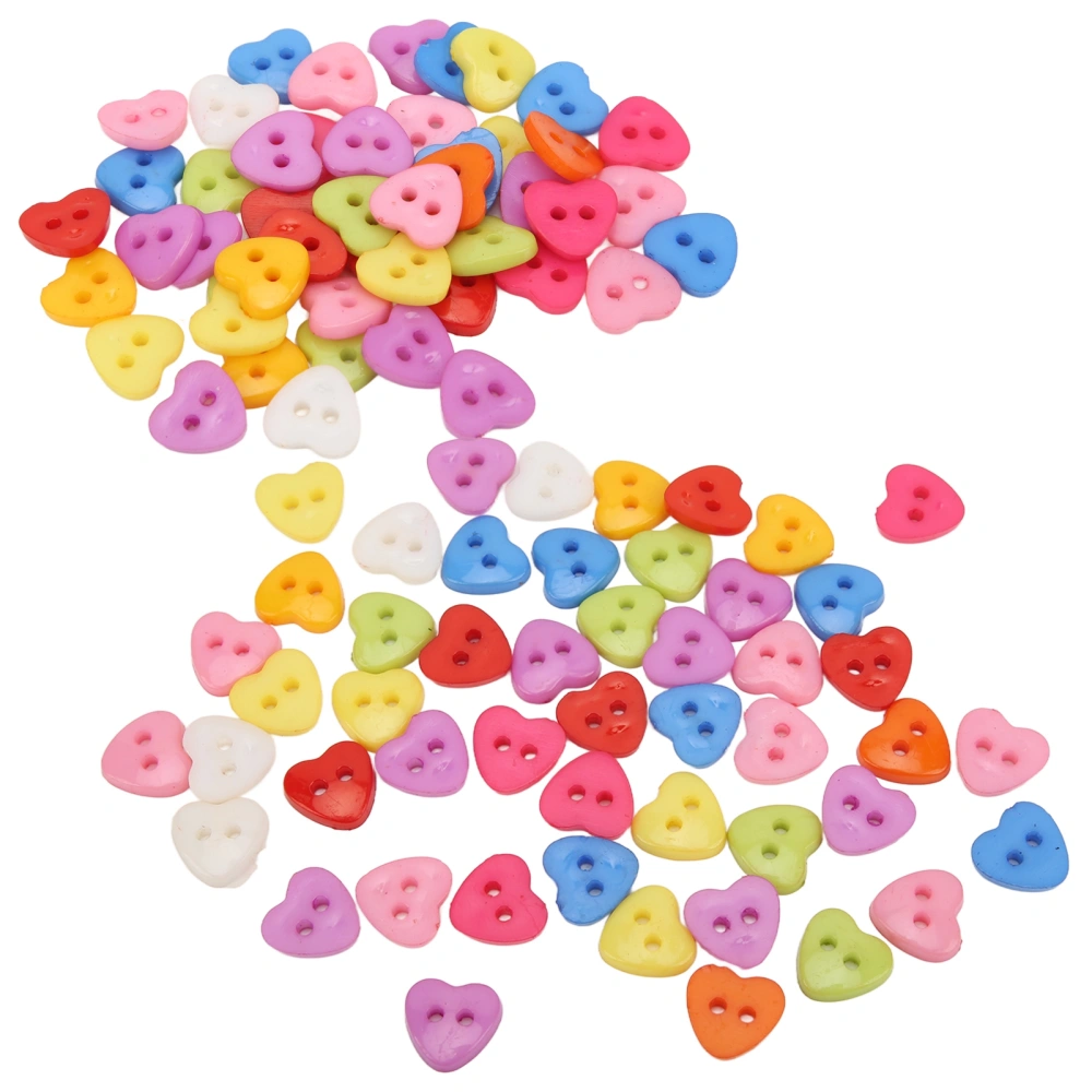 100pcs Sewing Buttons Resin NonFading DIY HandMade Clothing Accessories for Decoration(12.5MM )