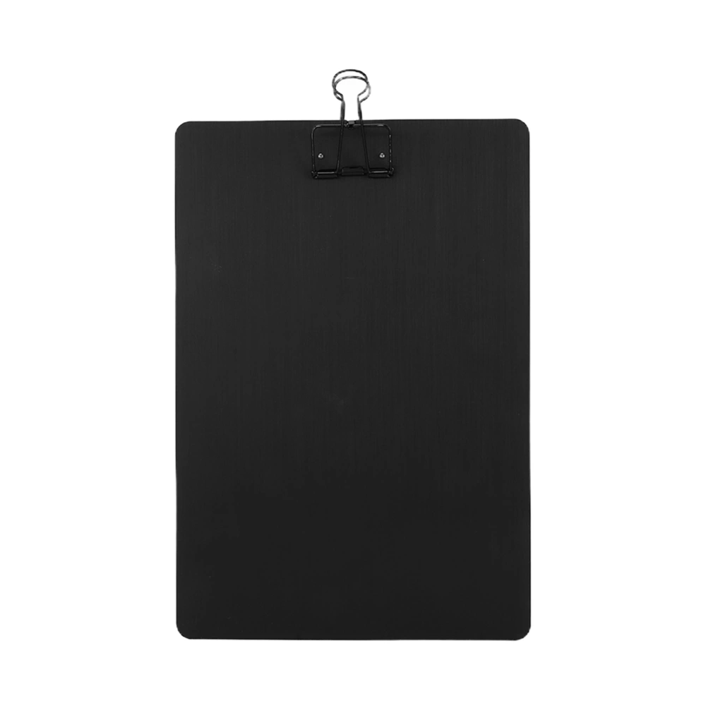 Clipboard Suspensible Rustproof Wearproof Scratch Resistant Iron Metal Drawing Board Folder for Writing PaintingBlack