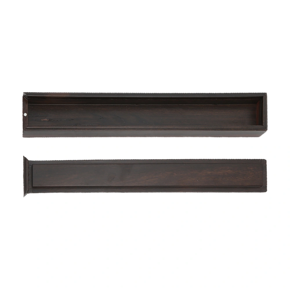 Incense Stick Holder Ebony 2 in 1 Double Layer Hand‑Made Durable Sturdy Wooden Incense Holder