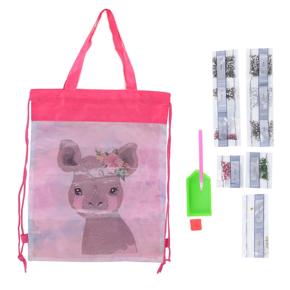 Backpack Bag WearResistant Large Capacity Rhinestones Painting with Drawstring Home Storage Tool(AA804 )