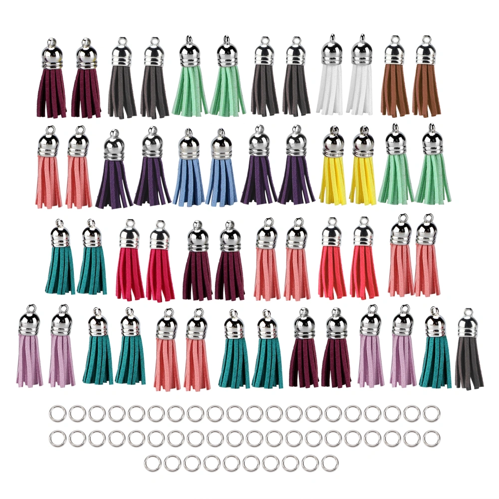 50pcs Tassel Pendants DIY Colorful Pendant Material for Necklace Bracelet Keychain Craft Decoration Gift