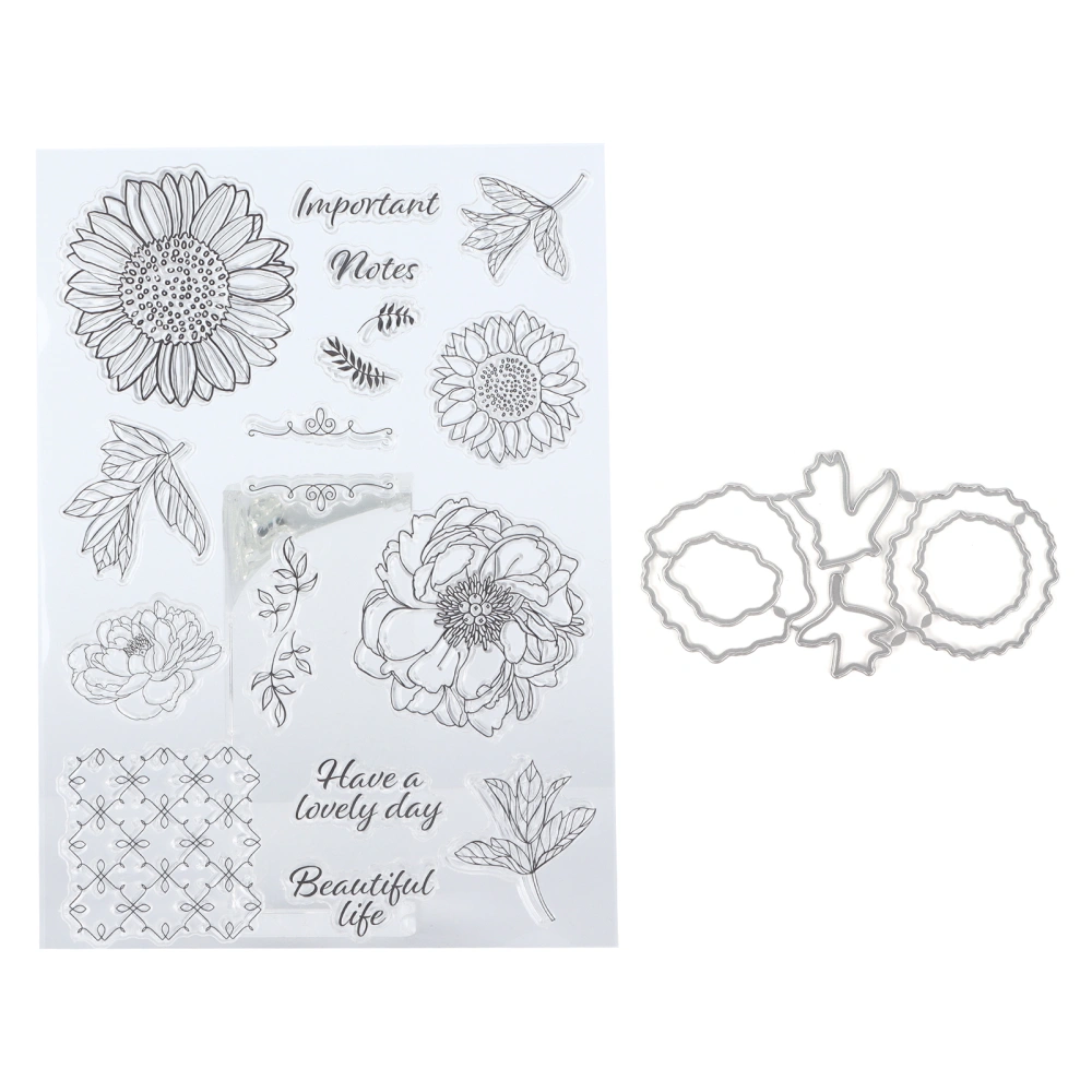 Clear Stamps Safe TPR Transparent Rectangle Card Making Supplies for Photo Albums Diaries