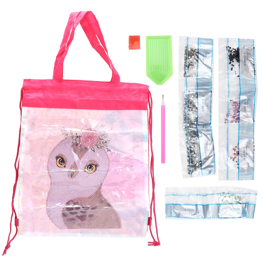 Backpack Bag WearResistant Large Capacity Rhinestones Painting Drawstring Home Storage Tool(AA809 )