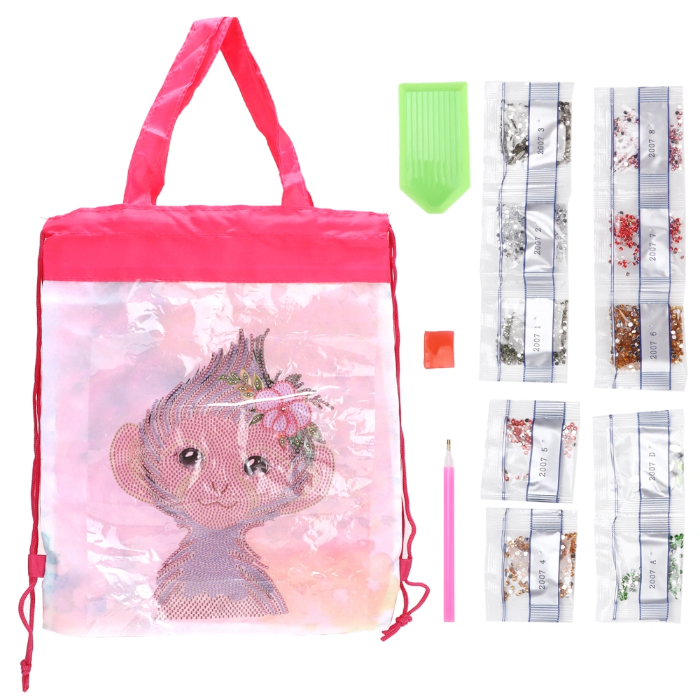 Backpack Bag WearResistant Large Capacity Rhinestones Painting Drawstring Home Storage Tool(AA807 )