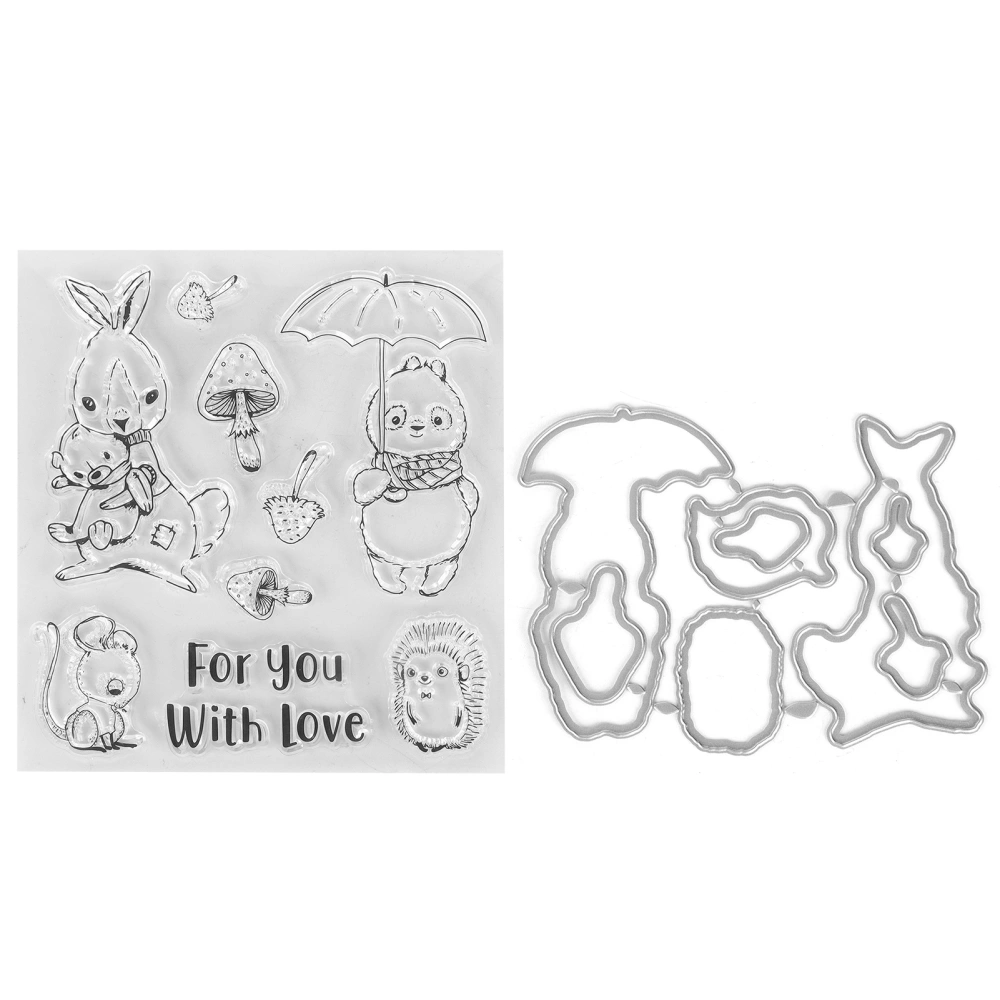 Transparent Stamp DIY Clear Reusable Skin‑Friendly Clear Stamp for Card Making Decoration Scrapbooking