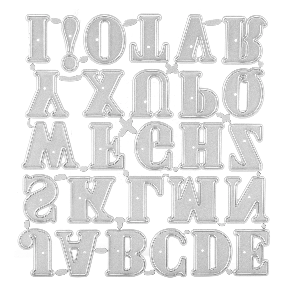 Die Cuts Simple Practical Durable Flimsy Convenient Alphabet Cutting Dies for Handicrafts