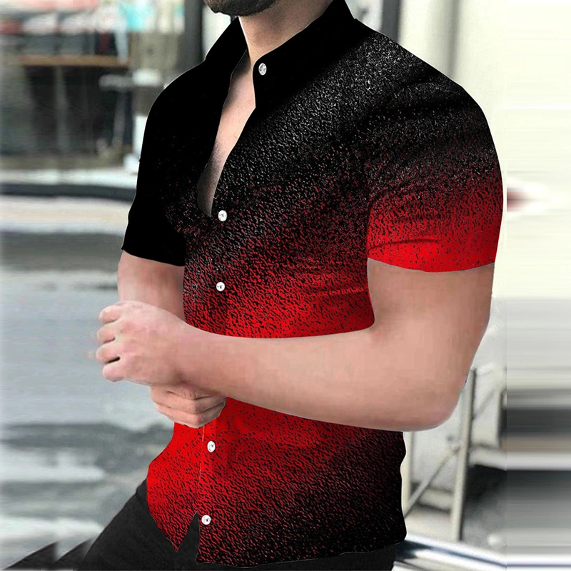 Plus Size Men's Fashion Casual Shirt