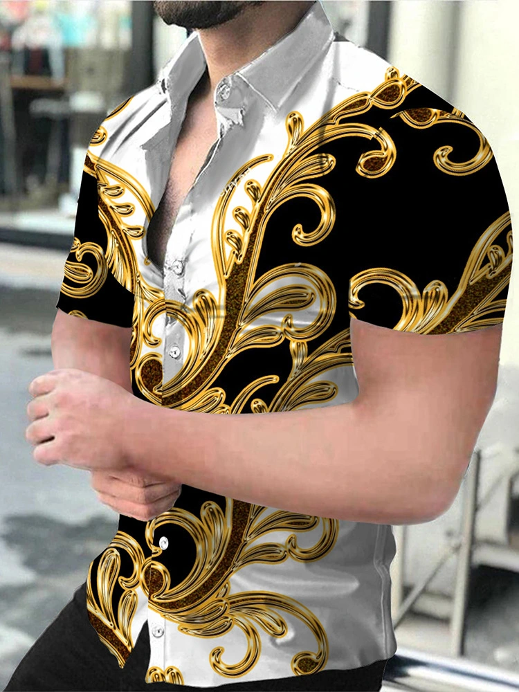 Plus Size Men's Fashion Casual Shirt