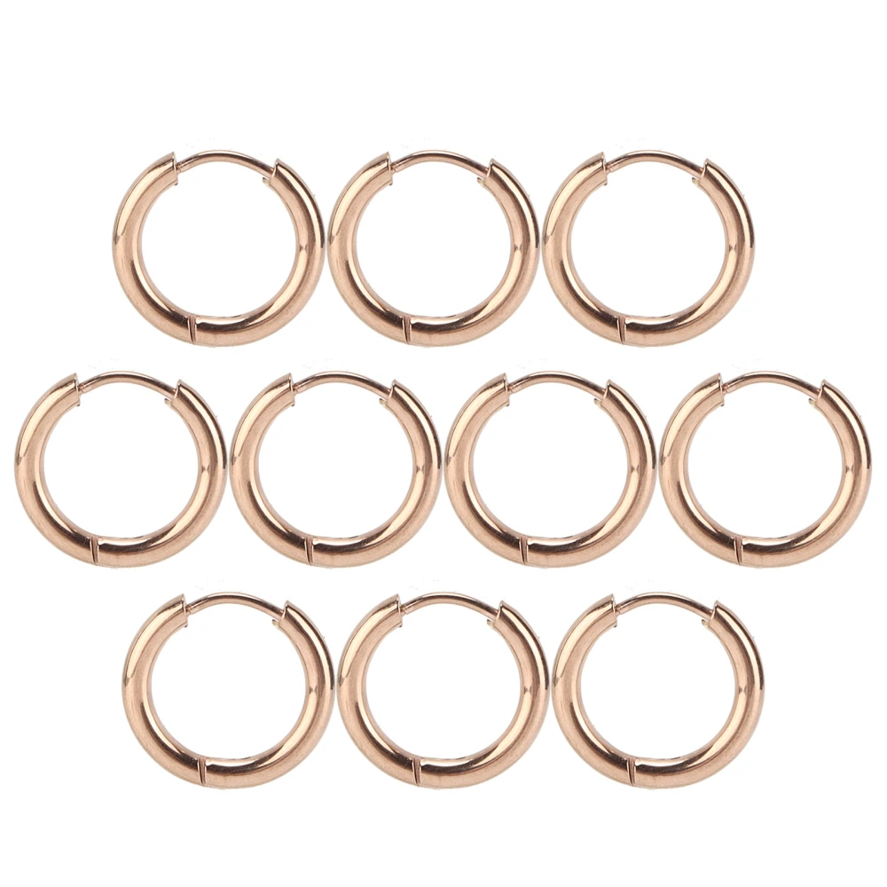 10Pcs Hoop Earrings Compact Lightweight WearResistant Cartilage Earrings Set for Birthdays Wedding Gifts