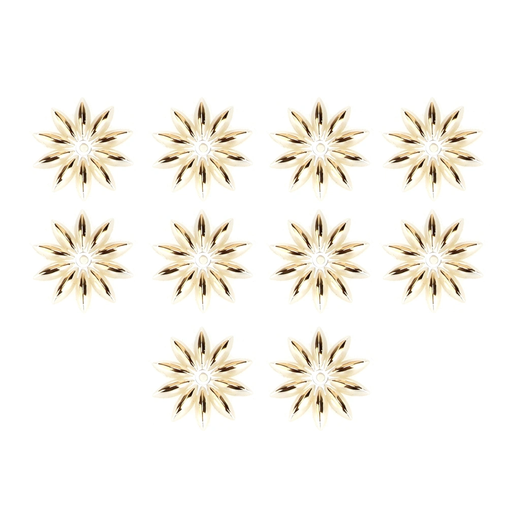 10Pcs Flower Beads Cute Appearance Lightweight Sun Flower Jewelry Accessories for Hair Wedding Party Decoration