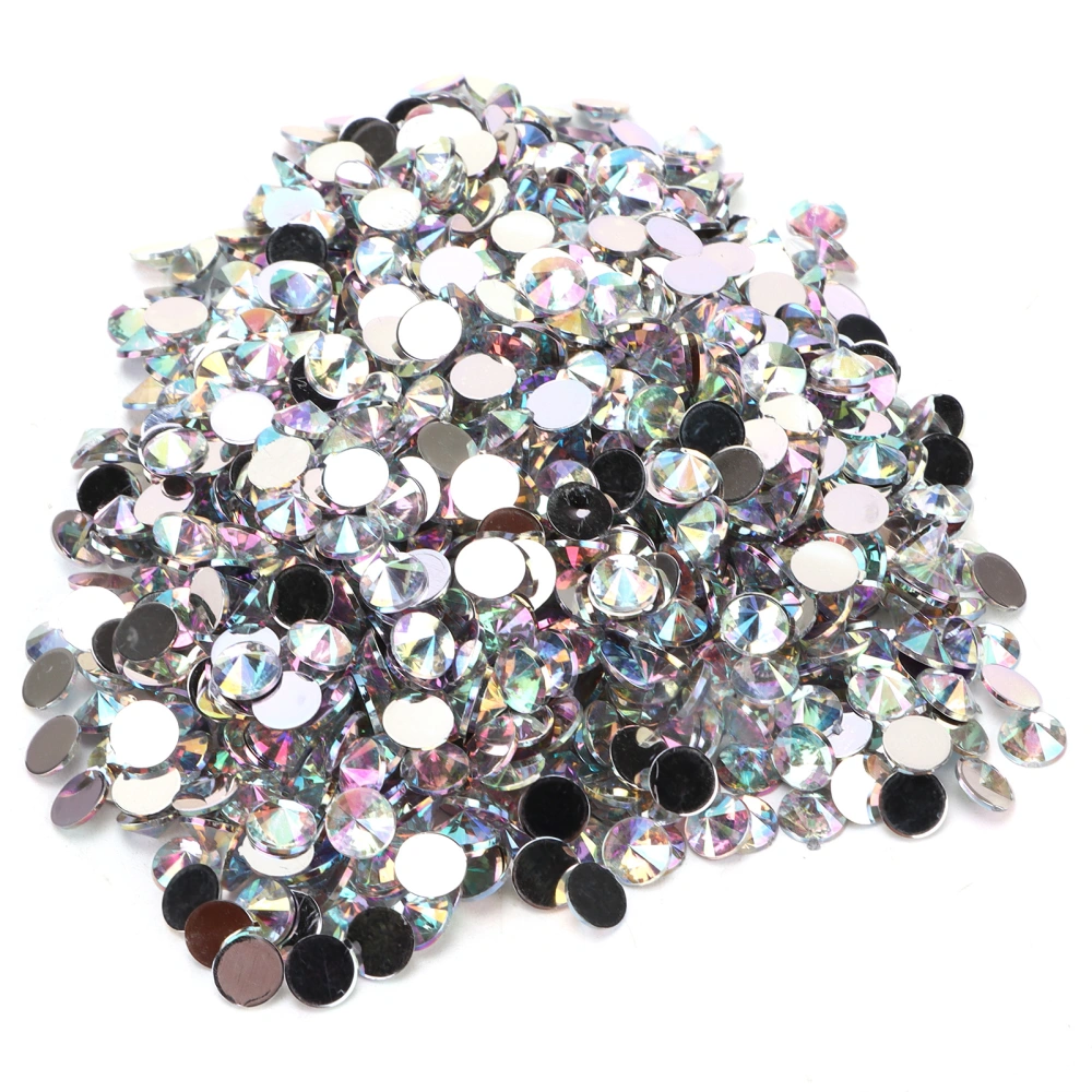 1000Pcs Rhinestone Beautiful HandMade DIY 6mm Jewelry Accessories for Decorate Clothes Shoes(White )